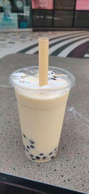 Banana shake with boba