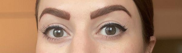 1 day post-colorboost (combo brow) appointment.