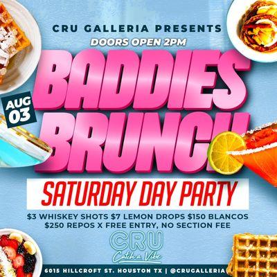 Baddies Brunch Saturday Day Party