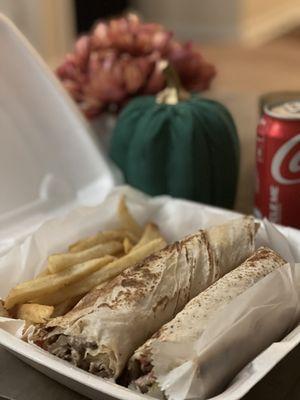 Beef Shawarma Pita Wrap Combo