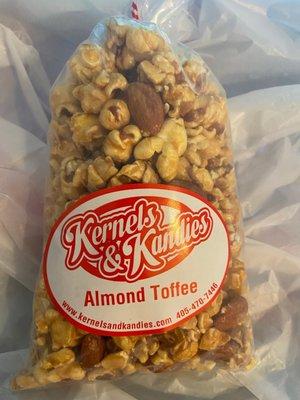 Almond toffee popcorn