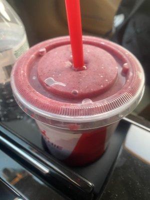 This is the mixed berry immune smoothie.