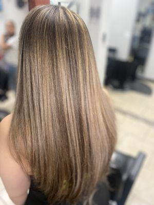 Full highlight done on this wonderful client by Annamarie (Anna)