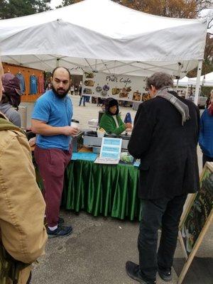 The line at the farmers market