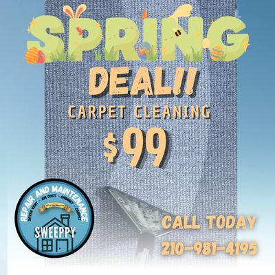 Sweeppy Spring Deal Carpet Cleaning