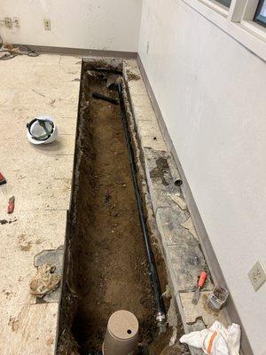 2" drain line replacement