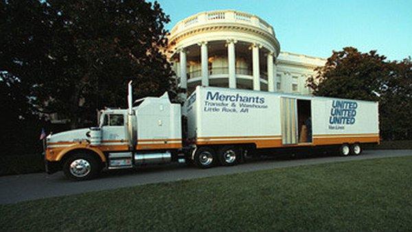 moving president Bill Clinton into the white house