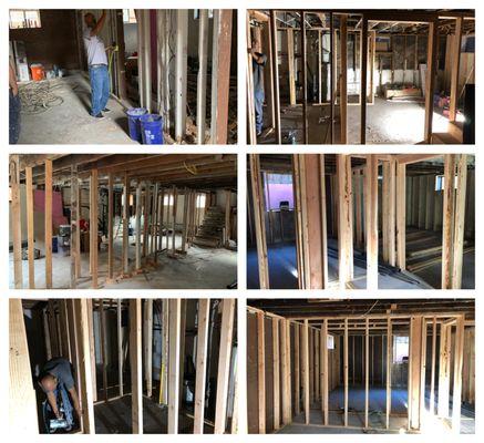 Basement Framing to become a 1 bedroom apartment