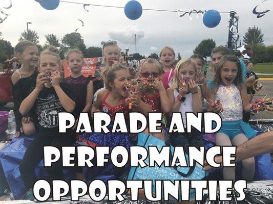 All dancers are invited and participate in our yearly parades.