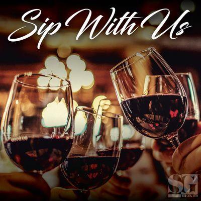 Elevate your wine experience each Wednesday. Sip with us. Premium wine selections starting at $5.