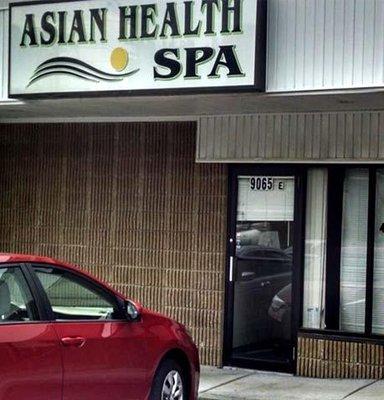 Asian Health Spa Massage Store Front.