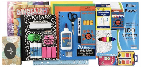 Primary School Supply Kit, for grades K to 2nd.