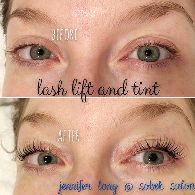 Lash lift & tint!