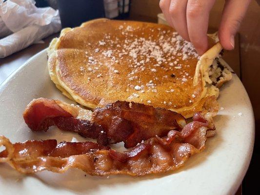 Pancake and bacon