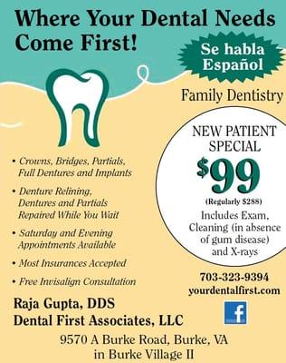 Great offer for patients without dental insurance!