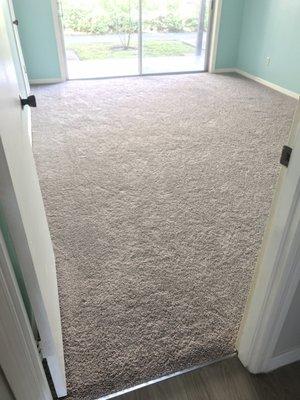 Carpet with quality grade padding feels pampering under the feet.