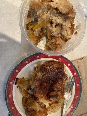 Peach cobbler