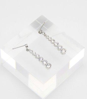 Pave CZ Elizabeth Earrings - Visit us at www.FLCshop.com -