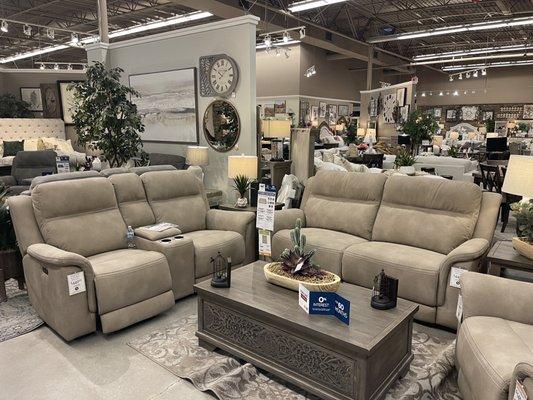 Shown in-store couches