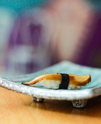 Pressed King Oyster Mushroom Nigiri