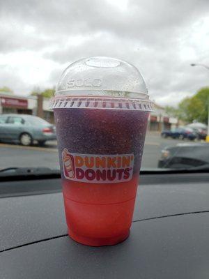 Strawberry cosmic coolata. It tasted like grape with a little bit of strawberry.