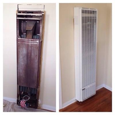 Old heater on left / new heater on the right!