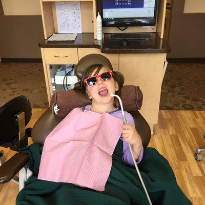 Dr O'Leary gave her a job . She is taking it seriously. Love this dentist!