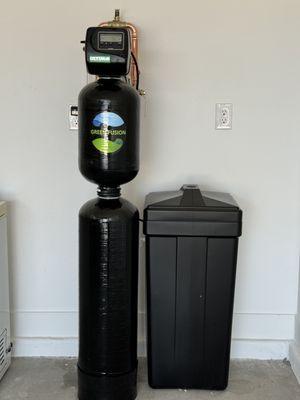 Whole house softener system.