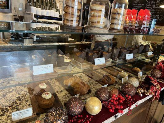 Pastries including Gingerbread Coffee Cake & Blueberry Ginger Muffin,