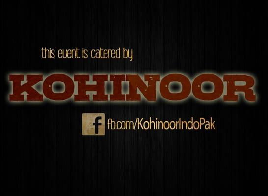 Kohinoor caters!  Contact us to talk about catering your next event!