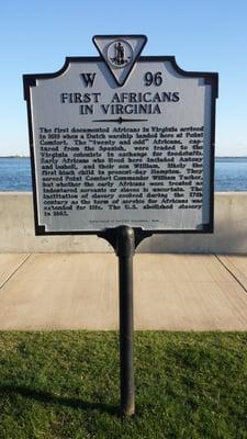 First Africans in Virginia Historical Marker