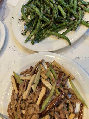 String beans and pork with dried tofu