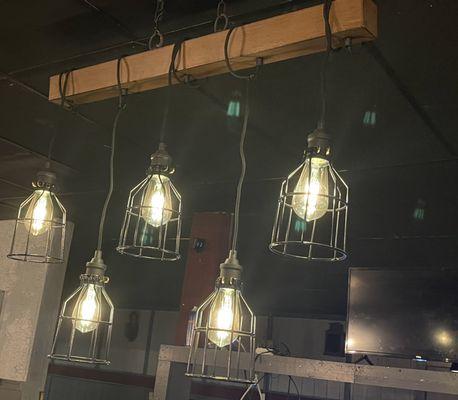 Lights over bar