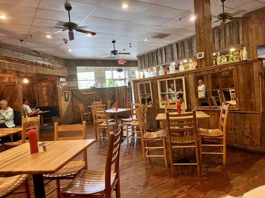 Inside dining area