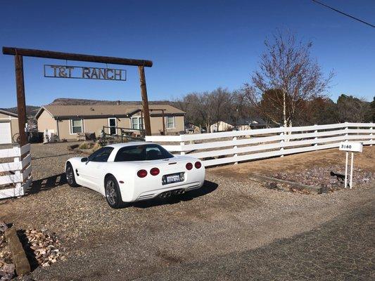 The day I drove my Corvette to my Arizona  home from California.