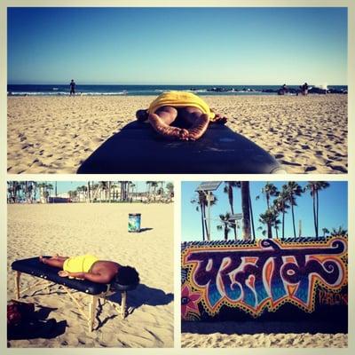 Relaxing massage on Venice Beach