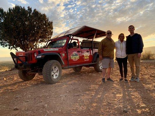 Fun jeep rides that have heated seats and blankets for comfortable, year-around tours. Bring a mask for the sand.