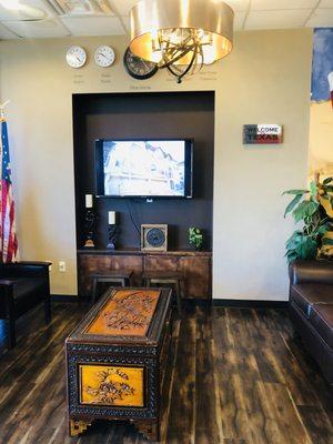 Waiting area for our real estate clients.