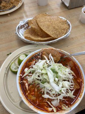 The limones were dry no juice and the "tostadas" were Soft shells that's a reason why they're called Tostsdas