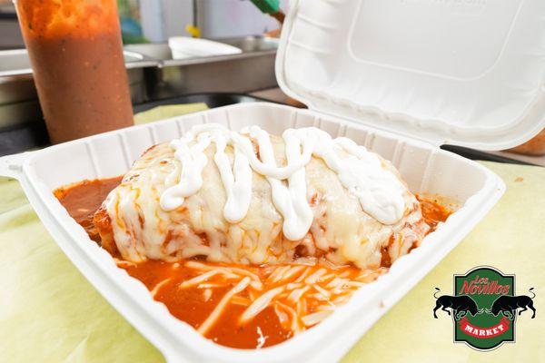 wet burrito for lunch !