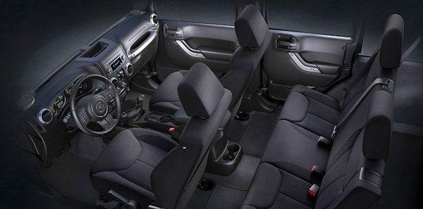 Jeep Rental Interior: Cool in Summer, Warm in Winter. Ample storage for all your gear. CD player & MP3 capability.