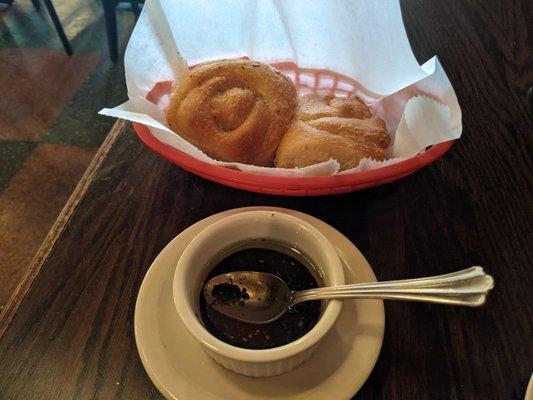 Bread with olive oil