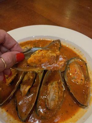 Best spicy mussels anywhere!