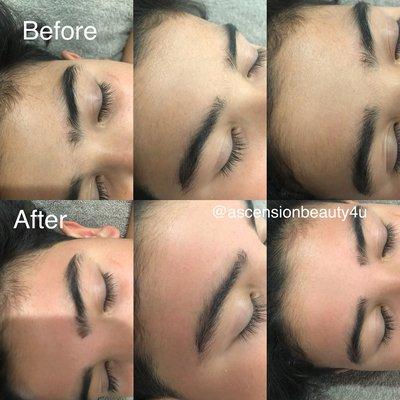 Peach fuzz wax+ eyebrow cleanup