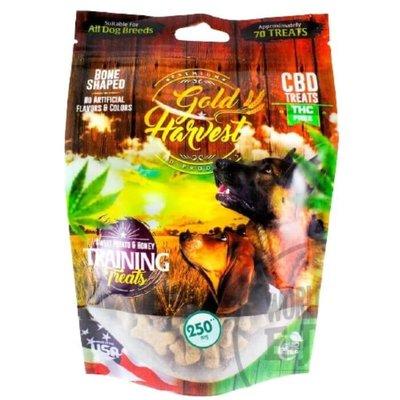 Gold Harvest offers a variety of safe and edible CBD dog treats for your pup!  Various selection for your finicky pooch.