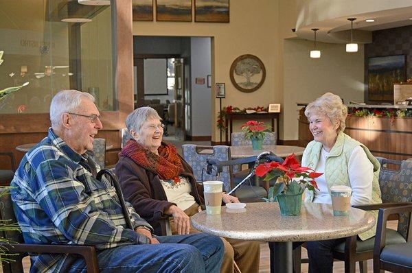 Grab a coffee with friends and family at the Terrace Bistro and cafe.