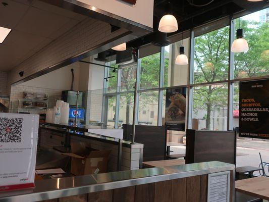 Another view of their airy dining space.