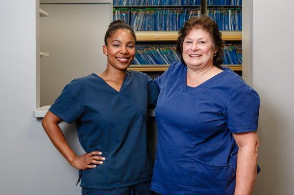 Our dental hygienists, Krystle, Kathy, and Vicky (not pictured), provide excellent and painless preventative care.