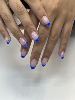 Hard gel overly on natural nails