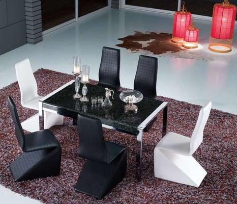 Dramatic Modern Dining Room Set